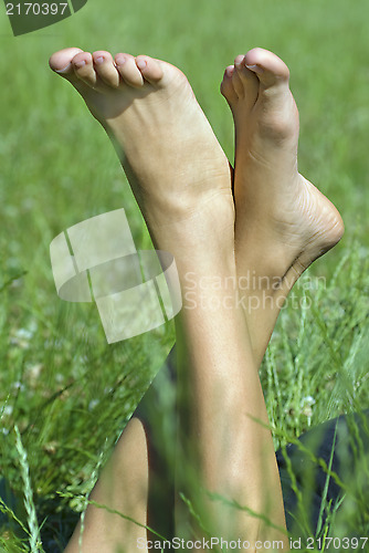 Image of feet of the person