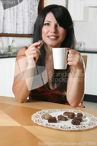 Image of Chocolates and coffee