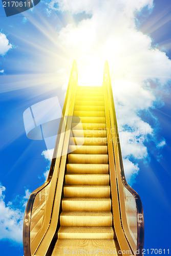 Image of golden ladder