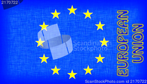 Image of Flag of the EU with letters