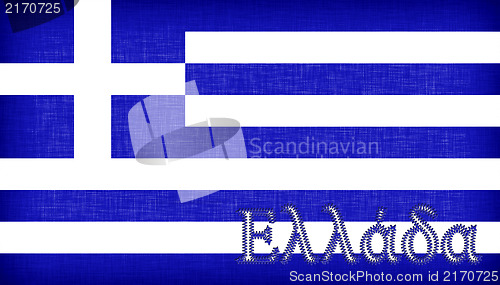 Image of Flag of Greece with letters