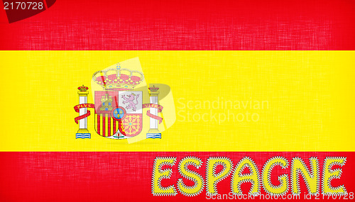 Image of Flag of Spain with letters