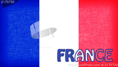 Image of Flag of France with letters