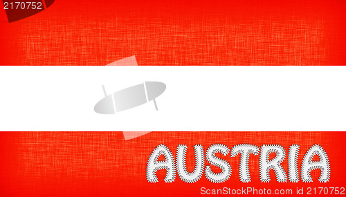 Image of Flag of Austria with letters