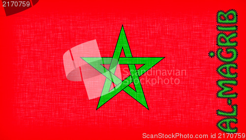 Image of Flag of Morocco with letters