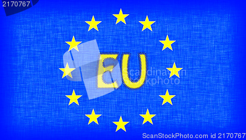 Image of Flag of the EU with letters