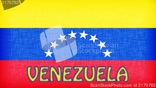 Image of Flag of Venezuela stitched with letters