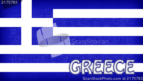 Image of Flag of Greece with letters