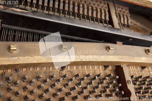 Image of Inside piano