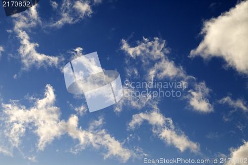 Image of Blue sky and clouds