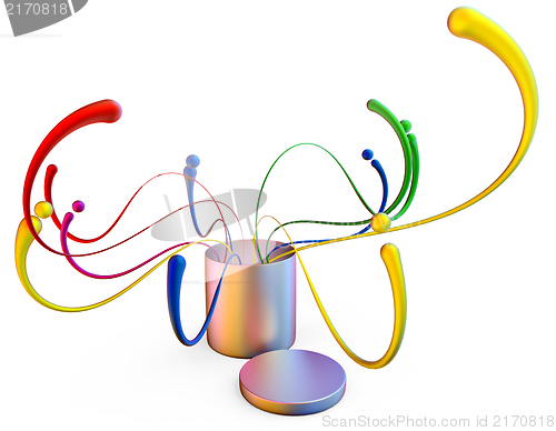 Image of abstract concept background with design elements