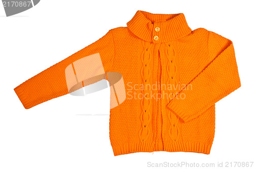 Image of orange knitted sweater