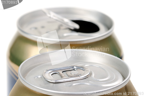 Image of Beer can on white background