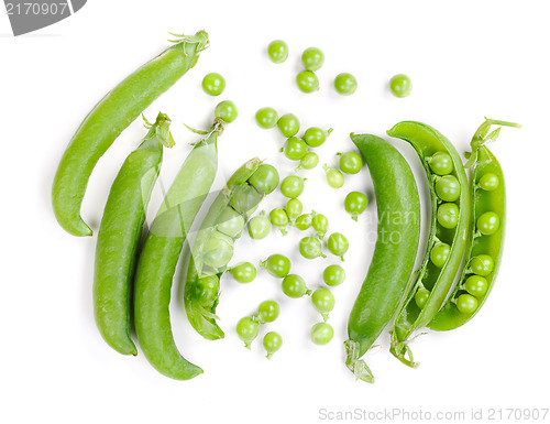 Image of fresh green peas