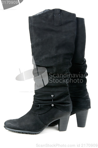 Image of A pair of suede boots