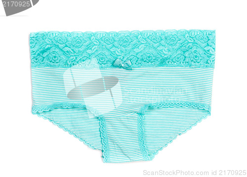 Image of female striped lace panties