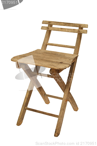 Image of Old Folding Wooden Chair