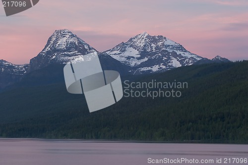 Image of Sunset Lake McDonald