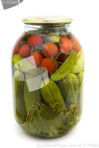 Image of  Tinned tomatoes and cucumbers