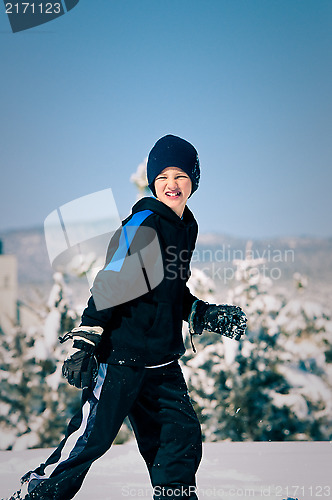 Image of Child in the snow