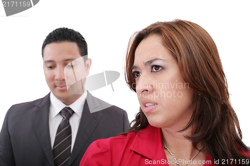 Image of Young couple having argument 