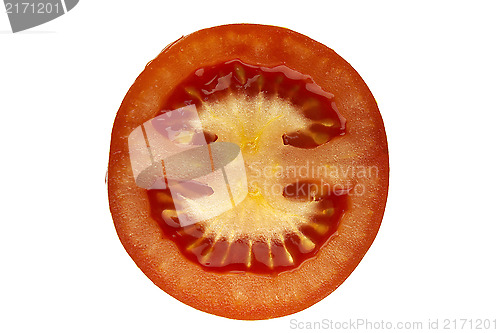 Image of tomato isolated on white