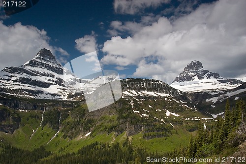 Image of Sharp Peaks Glacier National Park