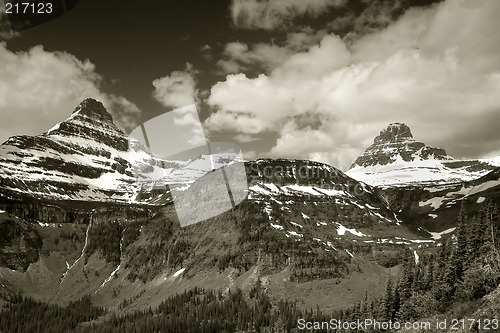 Image of Sharp Peaks Glacier National Park