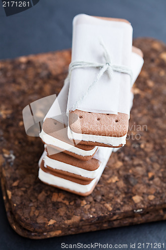 Image of Ice cream biscuits