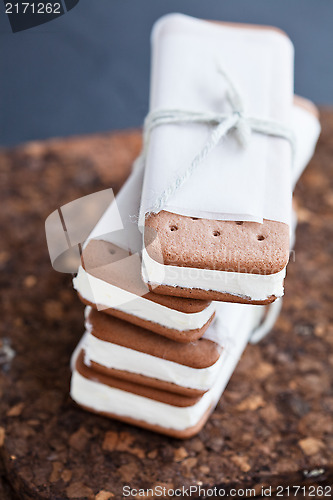 Image of Ice cream biscuits