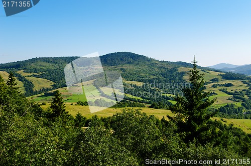 Image of Beautiful green mountain landscape