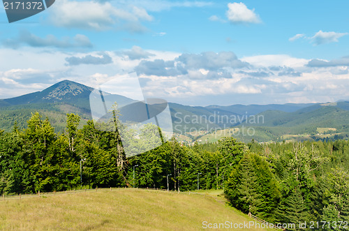 Image of green mountain landscape