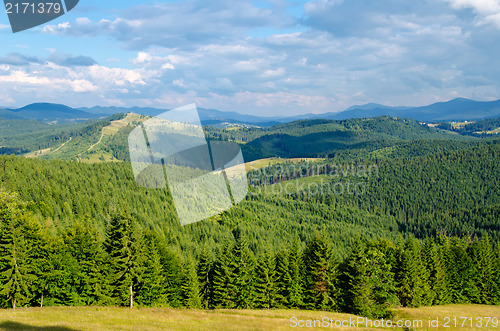 Image of green mountain landscape