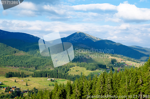 Image of green mountain landscape