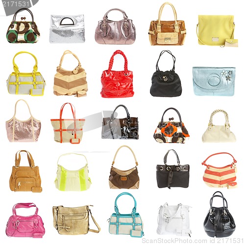 Image of Ladies' handbag on a white background