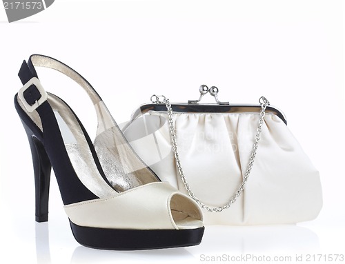 Image of Female shoes and handbag