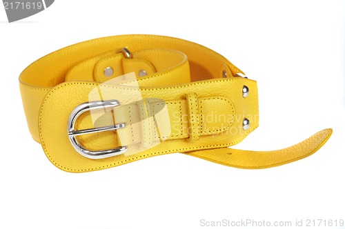 Image of Yellow belt on a white background