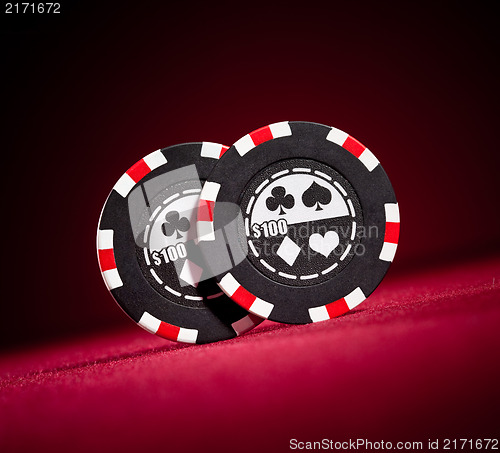 Image of Casino gambling chips 