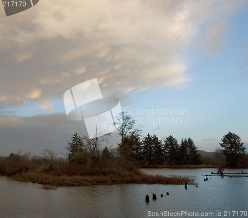 Image of Lewis and Clark River near Sunset