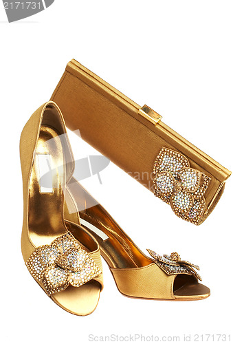 Image of Female shoes and handbag