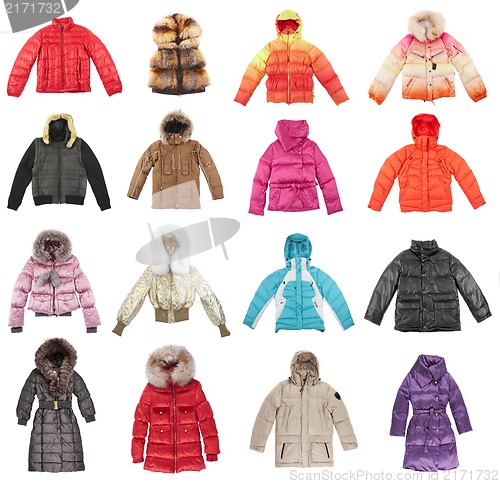 Image of Sixteen winter jackets