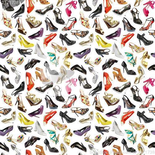 Image of seamless  background from shoes