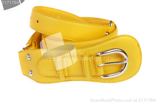 Image of Yellow belt on a white background