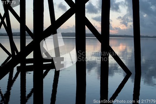Image of Silhouette, Pilings