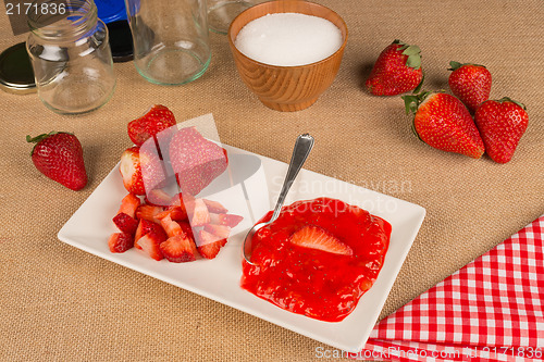 Image of Homemade strawberry jam