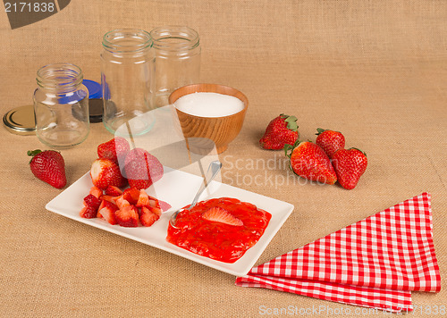 Image of Homemade strawberry jam