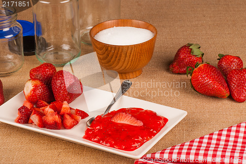 Image of Homemade strawberry jam