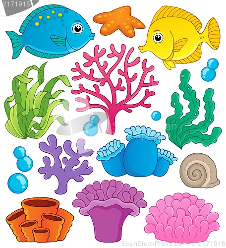 Image of Coral reef theme collection 1