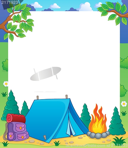 Image of Camping theme frame 1