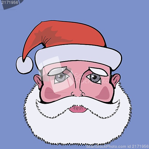 Image of colorful  picture with santa claus